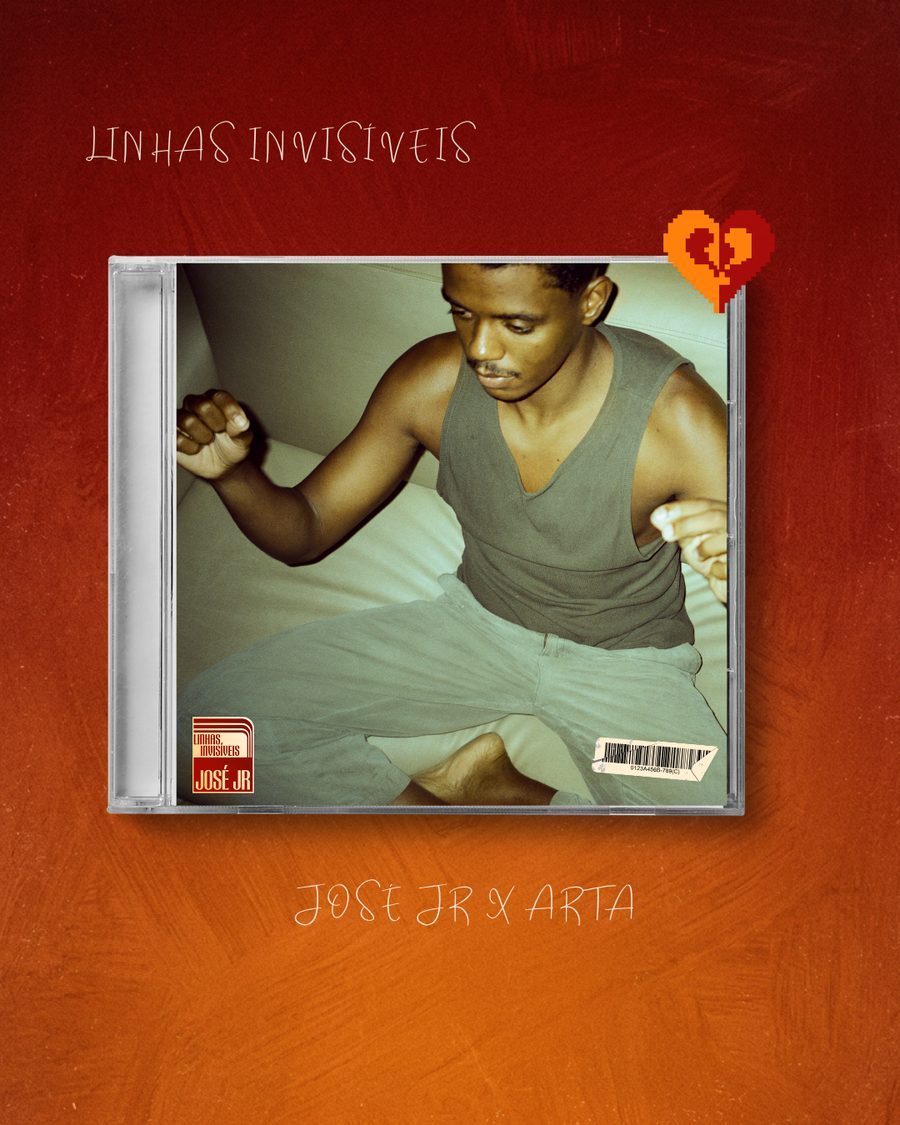 Capa de Linhas Invisíveis, de José Jr, em parceria com a Arta